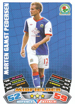 Morten Gamst Pedersen Blackburn Rovers 2011/12 Topps Match Attax #48